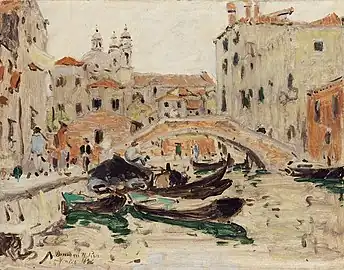 View of the Canal, Venice, 1896