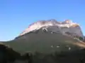 The Dent de Crolles, the col and the habert des Ayes from the col du Coq (south-west).