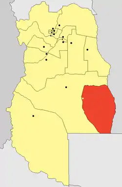 location of Departamento General Alvear  in Mendoza Province