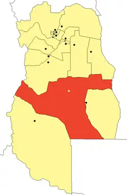 location of in Mendoza Province