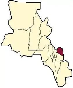 location of Santa Rosa Department in Catamarca Province