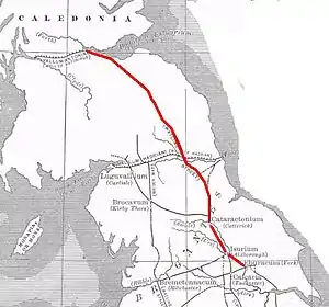 Map of northern Roman Britain