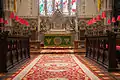 High altar and choir stalls in the chancel