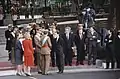 Dignitaries attending the military parade, 1988.