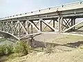 Detail view of AJX Bridge trusses