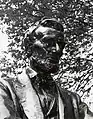 Detail of the head of the Lincoln Monument of Hingham, Massachusetts, by Charles Keck