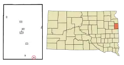 Location in Deuel County and the state of South Dakota