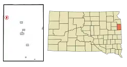 Location in Deuel County and the state of South Dakota