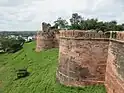 Outer view of the fort at Dhār