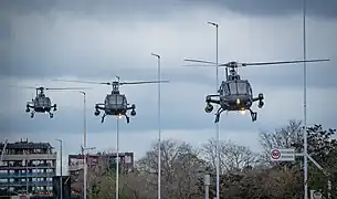 Army Aviation Helicopter formation.