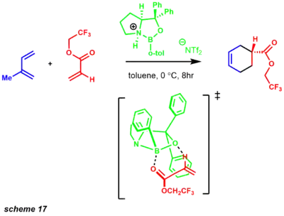 enantioslective diels-alder transition state