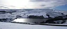 Holme Moss, above Digley Reservoir and Holme Village (February 2009)