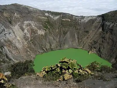 Volcán Irazú in Costa Rica.