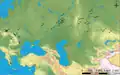 Dispersion of double-horse burials ca. 2000-1400/1300 BCE. Horses were domesticated on the Pontic-Caspian steppe.