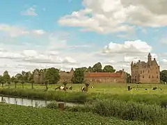 View on Doornenburg Castle at Doornenburg