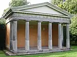 Doric Temple at Shugborough Hall to north of the house