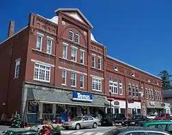 Music Hall and Savings Bank Blocks, Farmington, 1882 and 1887.