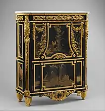 Drop-front desk by Jean-Henri Riesener (1783), Metropolitan Museum