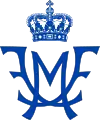 Dual monogram of Frederik and Mary