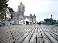 Plank boardwalk, Dufferin Terrace, Quebec City, Canada