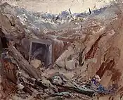 Dug Out on the Somme (1919), Library and Archives Canada