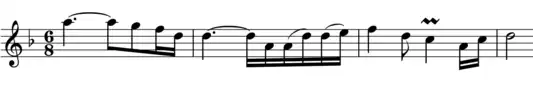 Second movement, theme