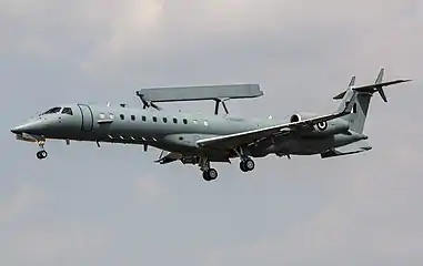 Erieye variant (R-99A) of the Hellenic Air Force with an AESA antenna on top for AEW&C