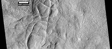 Network of ridges, as seen by HiRISE under HiWish program  Ridges may be formed in various ways.