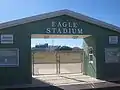 The Pleasanton High School Eagles play football in Eagle Stadium.