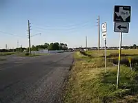 Intersection of FM 1164 and SH 60 south of East Bernard