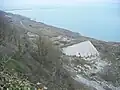 The range from the clifftop coast path of East Weares.