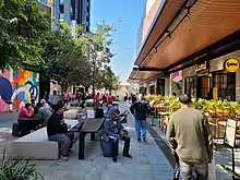 Lane-way shops in Eat Street, Ed Square