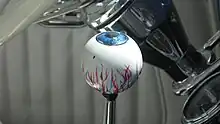 'Big Daddy' Ed Roth 'bloodshot eyeball' shift knob, a 1960s craze