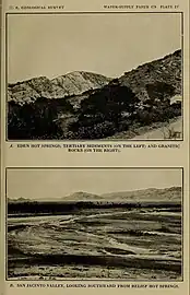 View toward Eden Springs and from San Jacinto Relief Springs, 1917