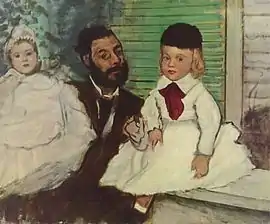 Edgar Degas, Count Lepic and His Daughters, 1871