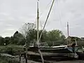 Edith May sailing Barge at Lower Halstow at low tide.