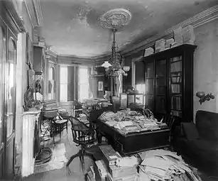 Cope's cluttered study in 1897