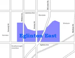 Location of Eglinton East