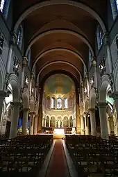 THe choir seen from the nave