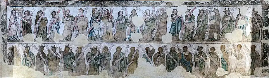 The genealogy of Jacob ,  14th-century fresco