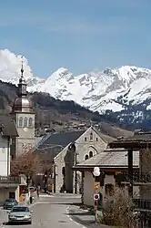 The Roman Catholic church in Le Grand-Bornand, March 2006.