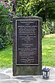 Memorial stone for Friedrich Lengfeld on the war cemetery in Hürtgen