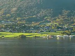 View of the village of Eide