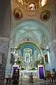 The altar and cupola in the church