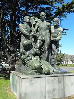 El trabajo, bronze, Palacio Legislativo, Montevideo, Uruguay