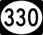 Mississippi Highway 330 marker