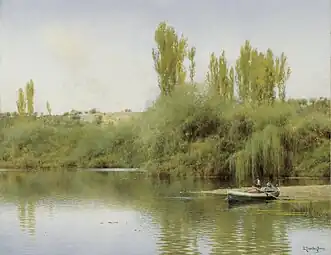 Bank of the Guadaira with Boat, c. 1890