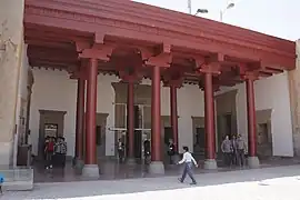 The Queen's Quarters, built by the order of Xerxes. The palace was excavated and rebuilt by Ernst Herzfeld in 1931, and today it is used as a museum and the central office of Persepolis.