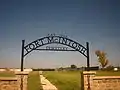 Gate to Fort McIntosh Cemetery in Laredo, Texas