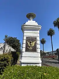 Entry gate off Sawtelle Blvd.